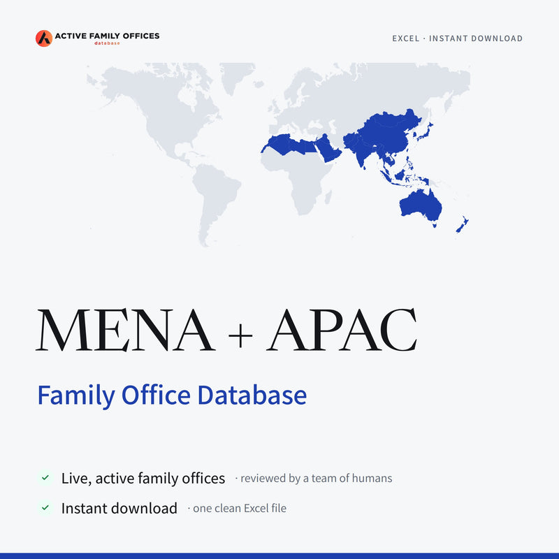 MENA + APAC: Active Family Offices Database