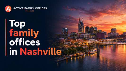 Nashville skyline along the Cumberland River, home to top active family offices in Tennessee