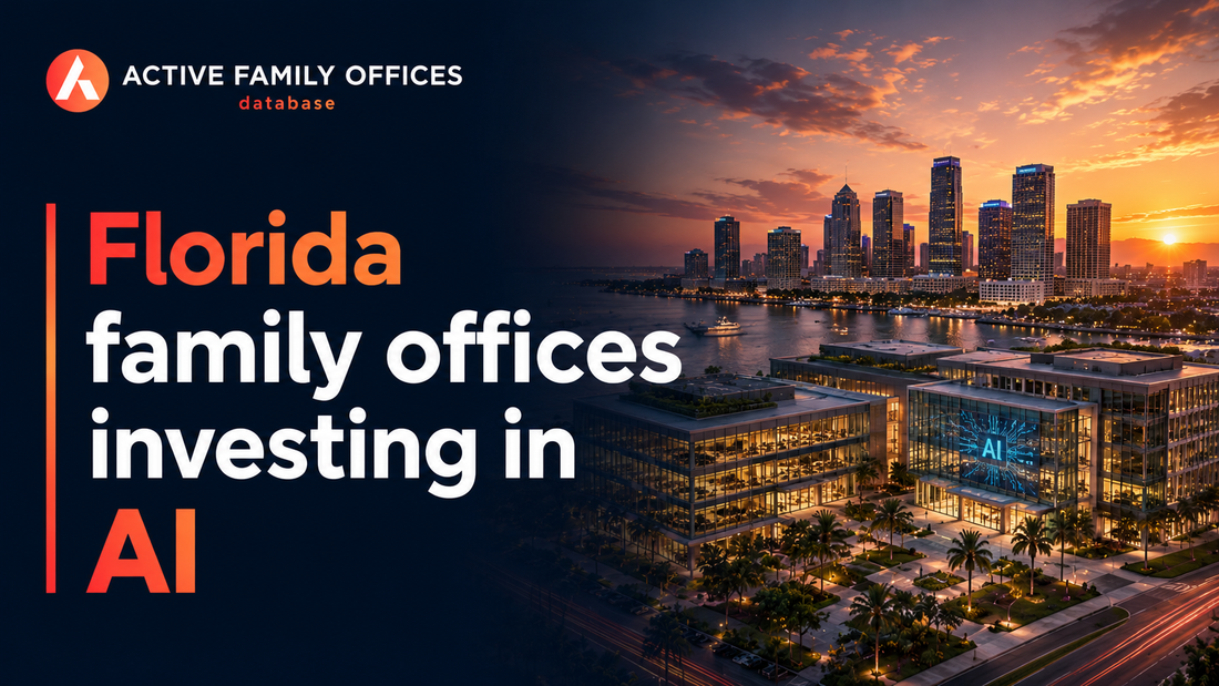 Miami skyline at dusk representing Florida family offices investing in AI and technology