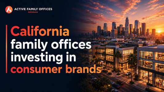 San Francisco skyline and bay, home to California family offices investing in consumer brands