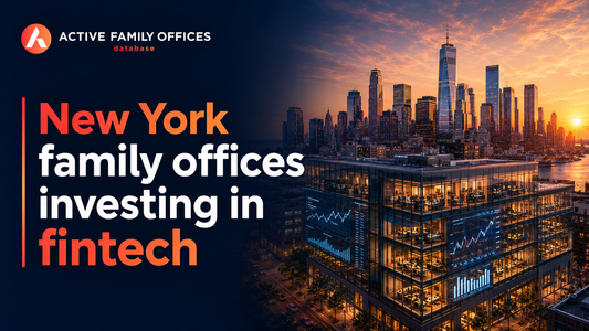 Manhattan skyline at dusk, home to New York family offices investing in fintech