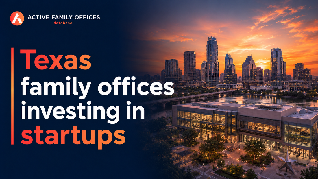 Austin skyline at dusk representing Texas family offices investing in startups