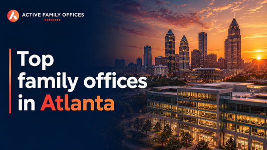 Atlanta skyline at dusk, home to top active family offices in Georgia