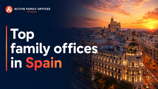 Barcelona skyline at dusk, home to top active family offices in Spain