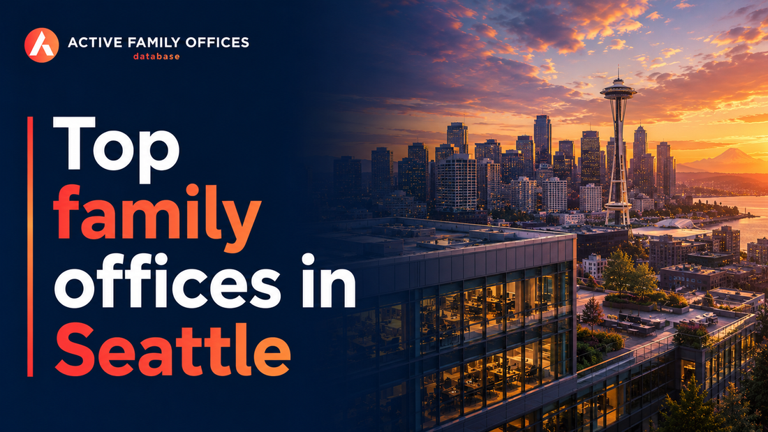 Seattle skyline with the Space Needle, home to top active family offices in Washington