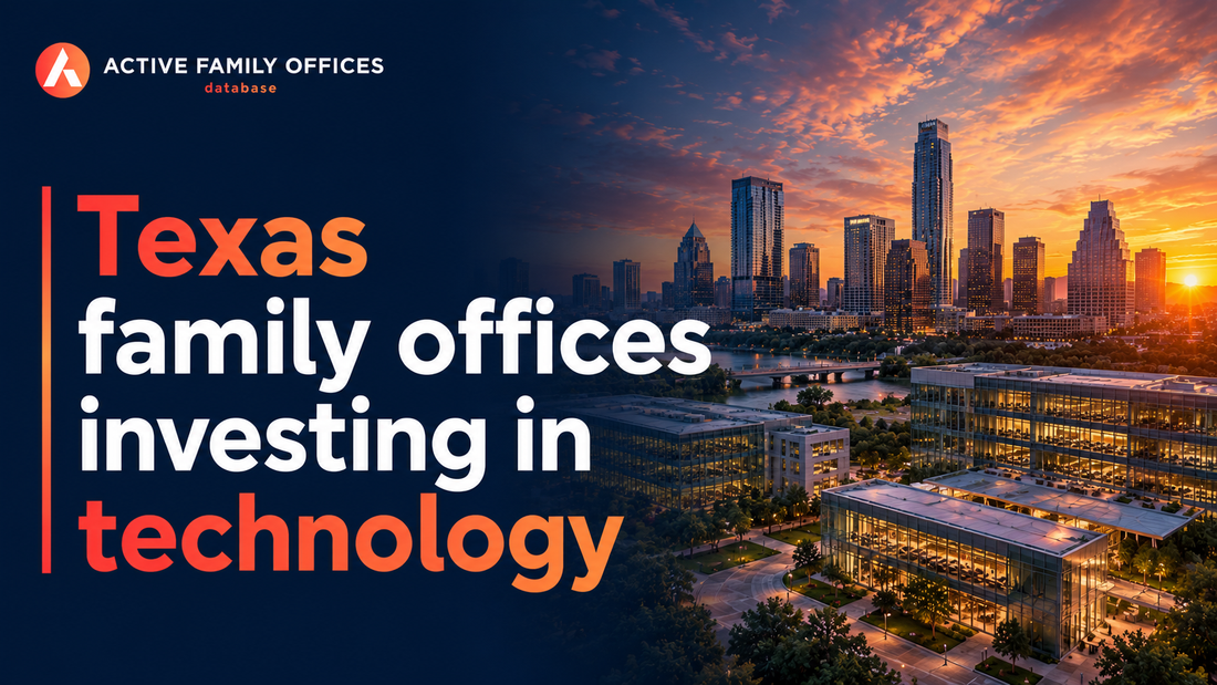 Dallas and Austin skylines representing Texas family offices investing in technology