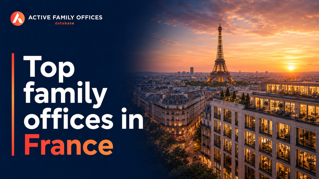 Paris skyline with the Eiffel Tower, home to top active family offices in France
