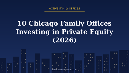 Night skyline illustration for 10 Chicago Family Offices Investing in Private Equity (2026) - Active Family Offices