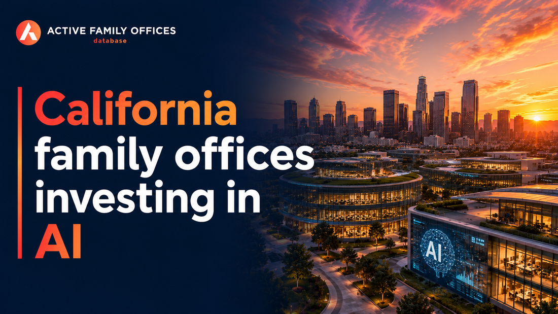 Silicon Valley skyline, home to California family offices investing in AI