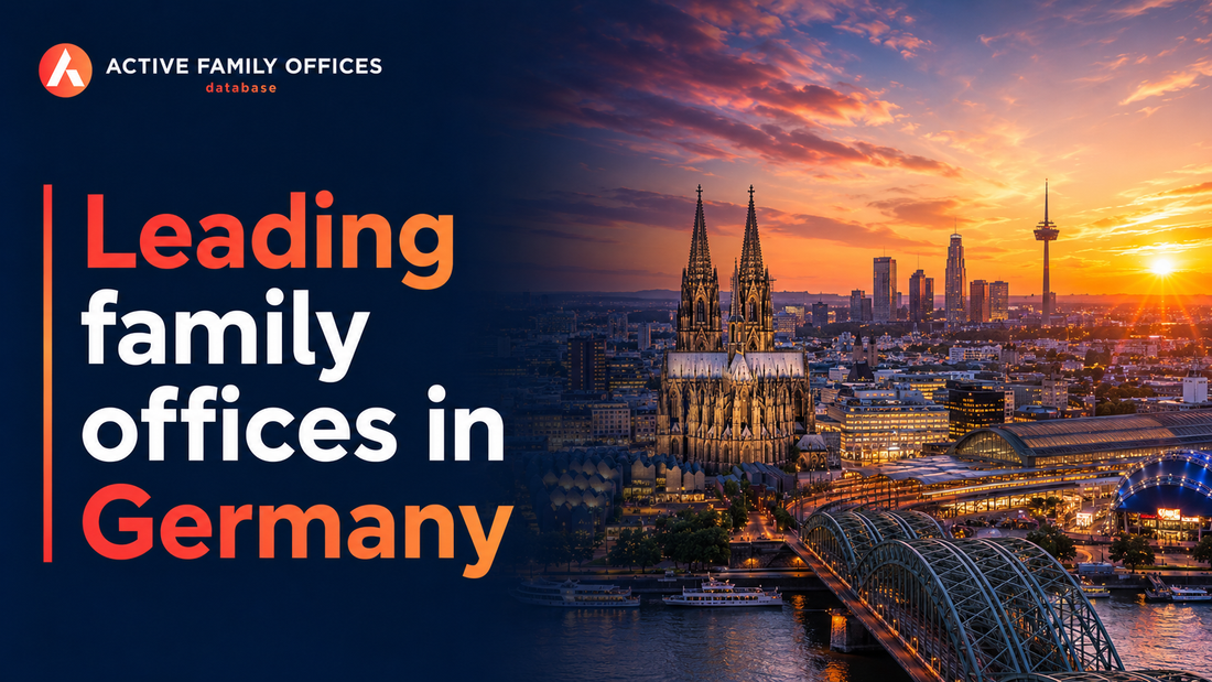 Frankfurt skyline, home to leading active family offices in Germany