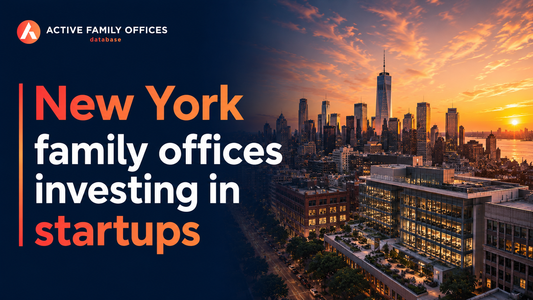 Manhattan skyline, home to New York family offices investing in startups