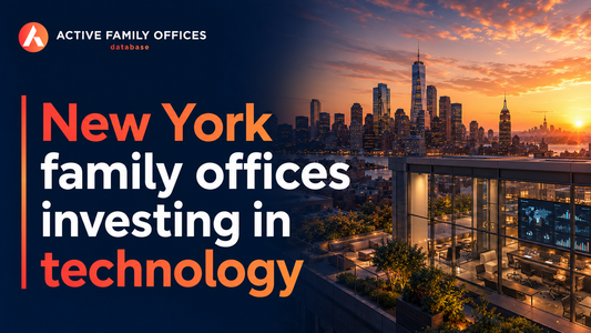 Manhattan skyline, home to New York family offices investing in technology