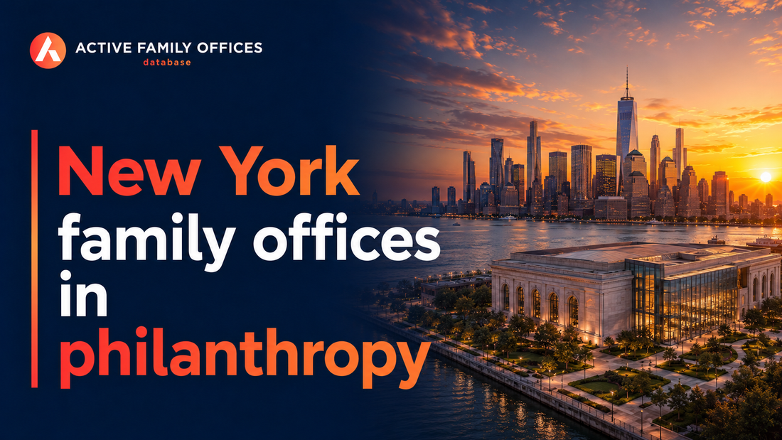 New York City skyline representing family offices in New York focused on philanthropy