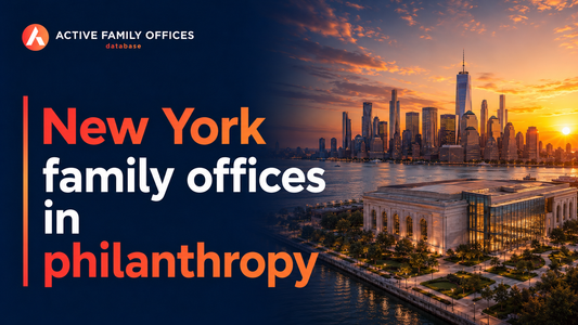New York City skyline representing family offices in New York focused on philanthropy