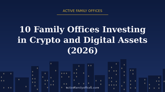 Night skyline illustration for 10 Family Offices Investing in Crypto and Digital Assets (2026) - Active Family Offices