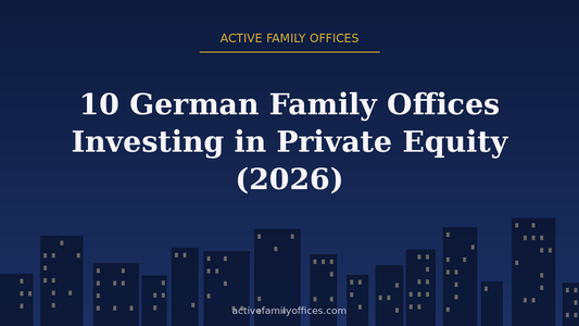 Night skyline illustration for 10 German Family Offices Investing in Private Equity (2026) - Active Family Offices