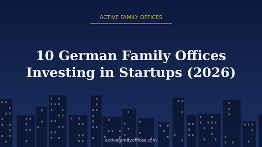 Night skyline illustration for 10 German Family Offices Investing in Startups (2026) - Active Family Offices