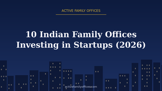Night skyline illustration for 10 Indian Family Offices Investing in Startups (2026) - Active Family Offices