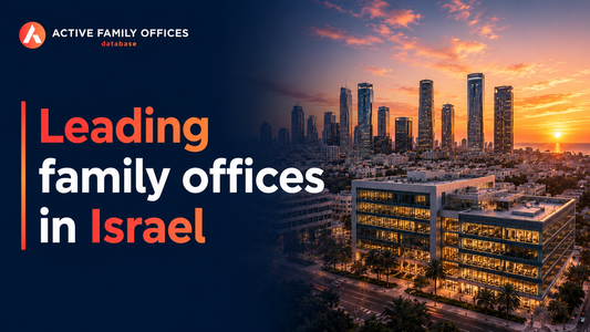 Tel Aviv skyline at dusk, home to leading active family offices in Israel