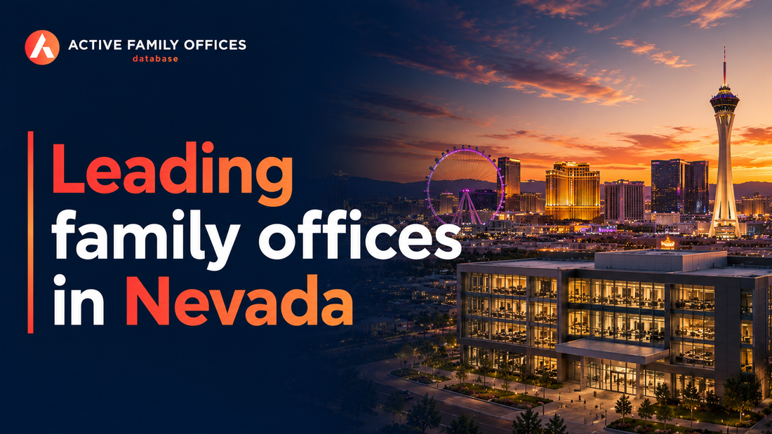 Las Vegas skyline at dusk, home to leading active family offices in Nevada