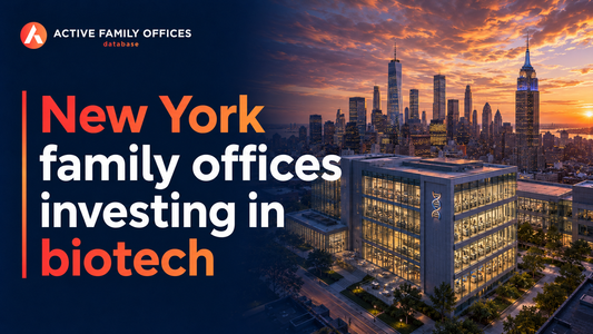 Manhattan skyline at dusk, home to New York family offices investing in biotech