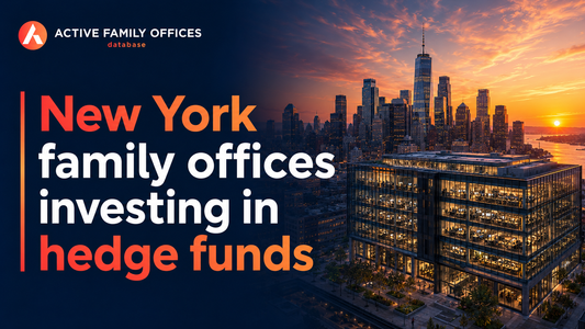 Manhattan skyline at dusk, home to New York family offices investing in hedge funds