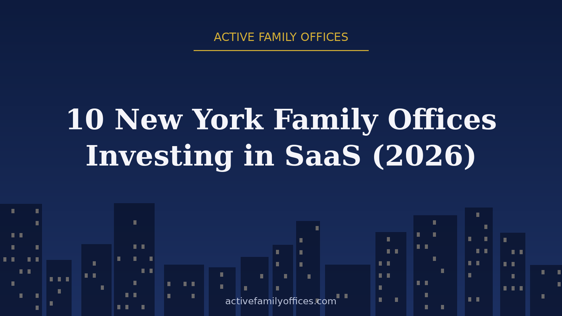 Night skyline illustration for 10 New York Family Offices Investing in SaaS (2026) - Active Family Offices