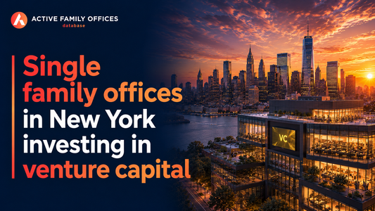 Manhattan skyline at dusk, home to New York single family offices investing in venture capital