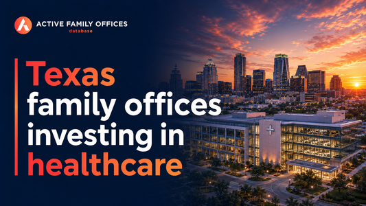 Houston and Dallas skylines representing Texas family offices investing in healthcare