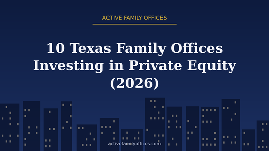Night skyline illustration for 10 Texas Family Offices Investing in Private Equity (2026) - Active Family Offices
