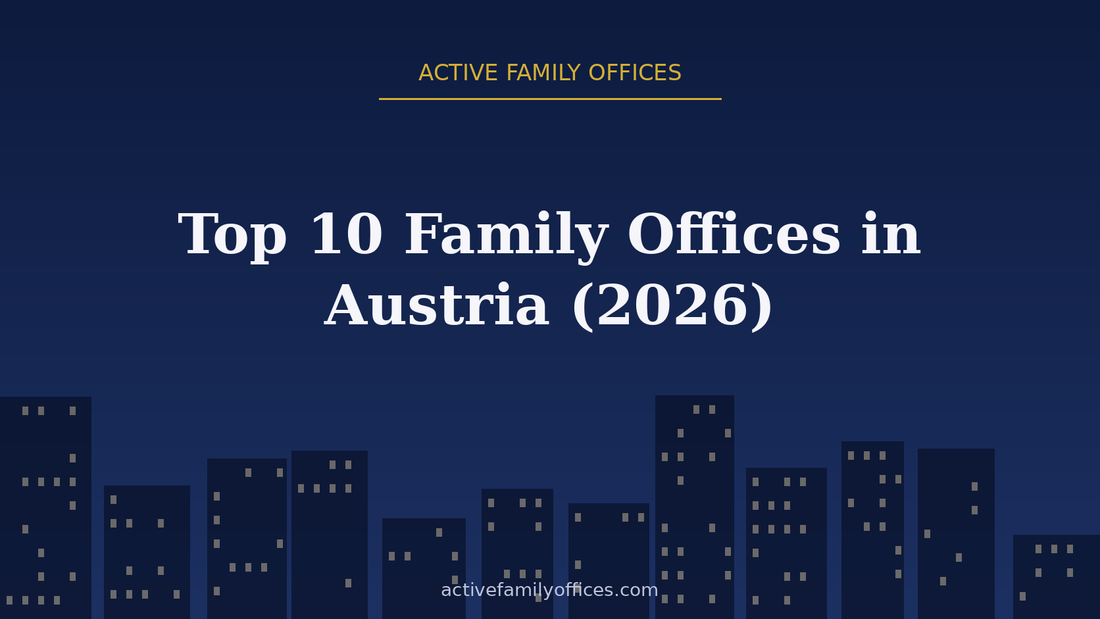 Night skyline illustration for Top 10 Family Offices in Austria (2026) - Active Family Offices