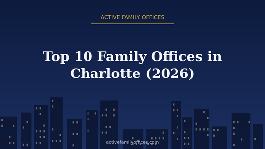 Night skyline illustration for Top 10 Family Offices in Charlotte (2026) - Active Family Offices