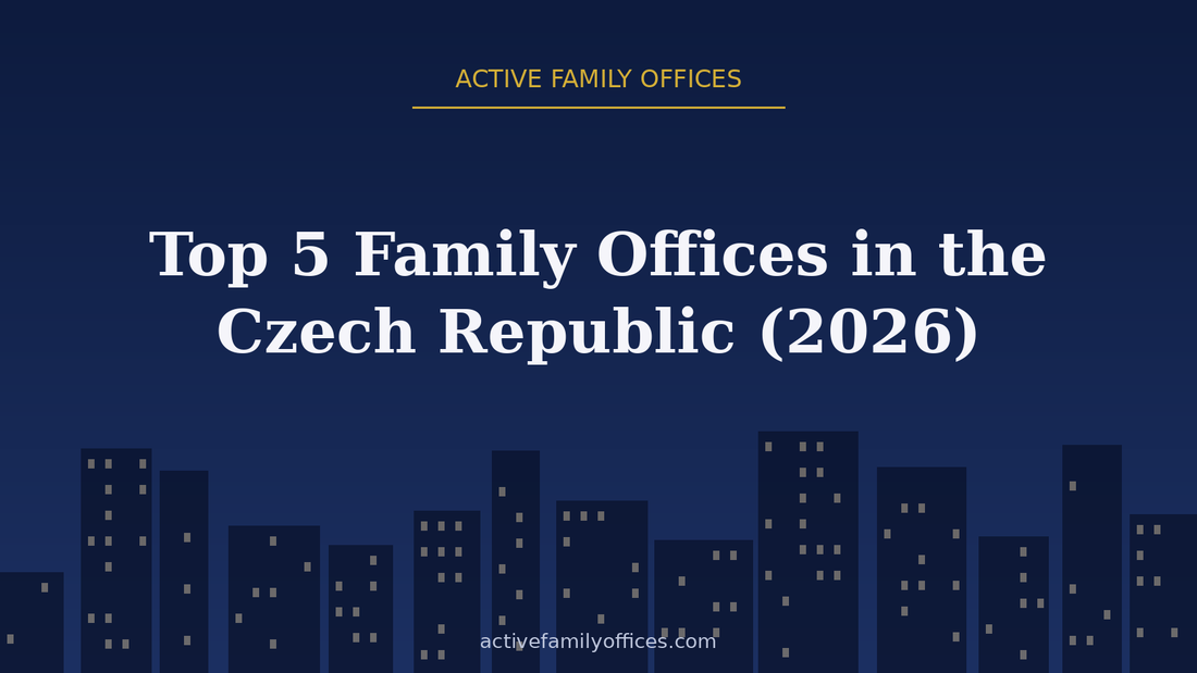 Night skyline illustration for Top 5 Family Offices in the Czech Republic (2026) - Active Family Offices
