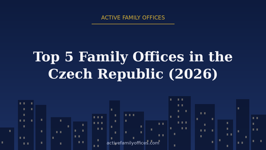 Night skyline illustration for Top 5 Family Offices in the Czech Republic (2026) - Active Family Offices