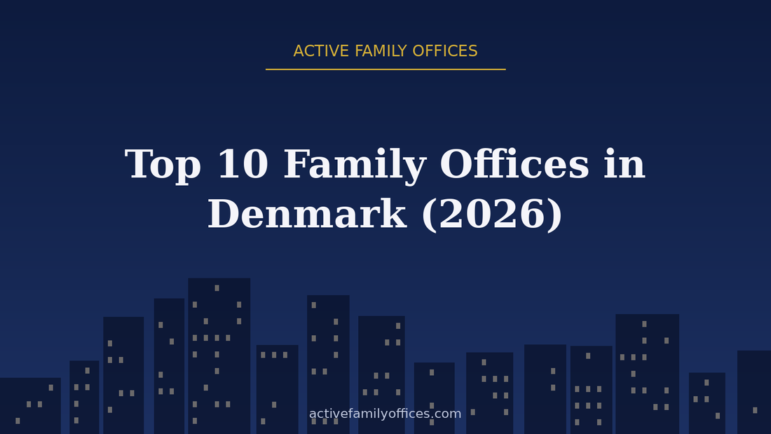 Night skyline illustration for Top 10 Family Offices in Denmark (2026) - Active Family Offices