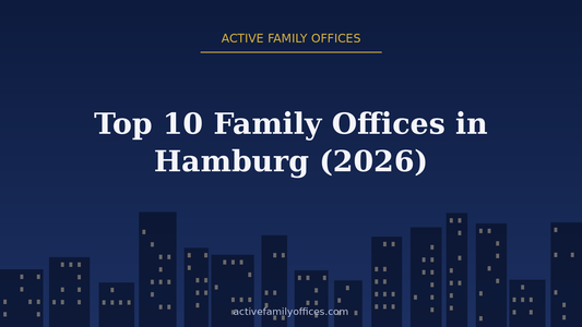 Night skyline illustration for Top 10 Family Offices in Hamburg (2026) - Active Family Offices