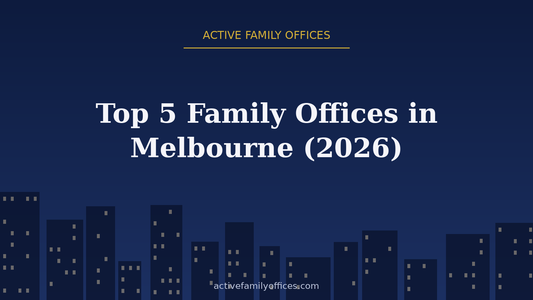 Night skyline illustration for Top 5 Family Offices in Melbourne (2026) - Active Family Offices