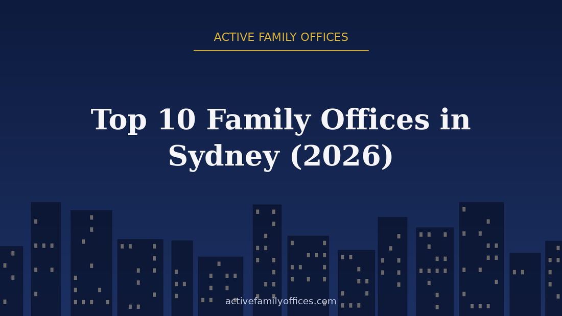 Night skyline illustration for Top 10 Family Offices in Sydney (2026) - Active Family Offices