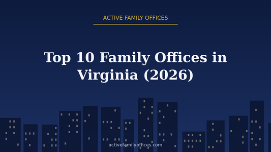 Night skyline illustration for Top 10 Family Offices in Virginia (2026) - Active Family Offices