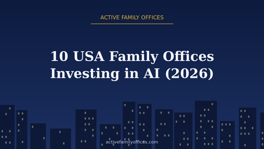 Night skyline illustration for 10 USA Family Offices Investing in AI (2026) - Active Family Offices