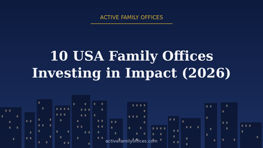 Night skyline illustration for 10 USA Family Offices Investing in Impact (2026) - Active Family Offices