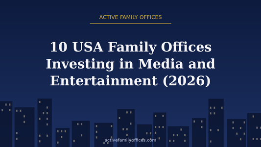 Night skyline illustration for 10 USA Family Offices Investing in Media and Entertainment (2026) - Active Family Offices