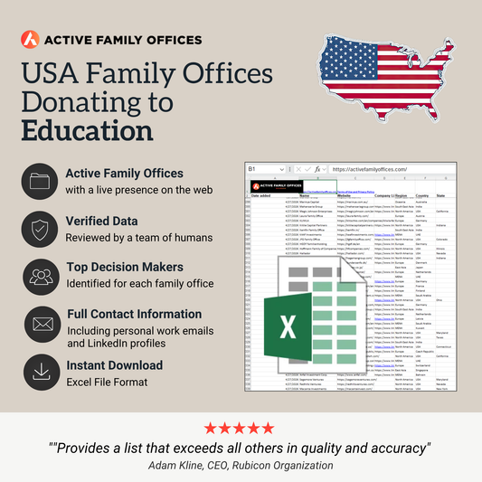Top USA Family Offices Donating to Education