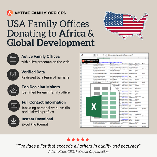 USA Family Offices Donating to Africa and Global Development Causes