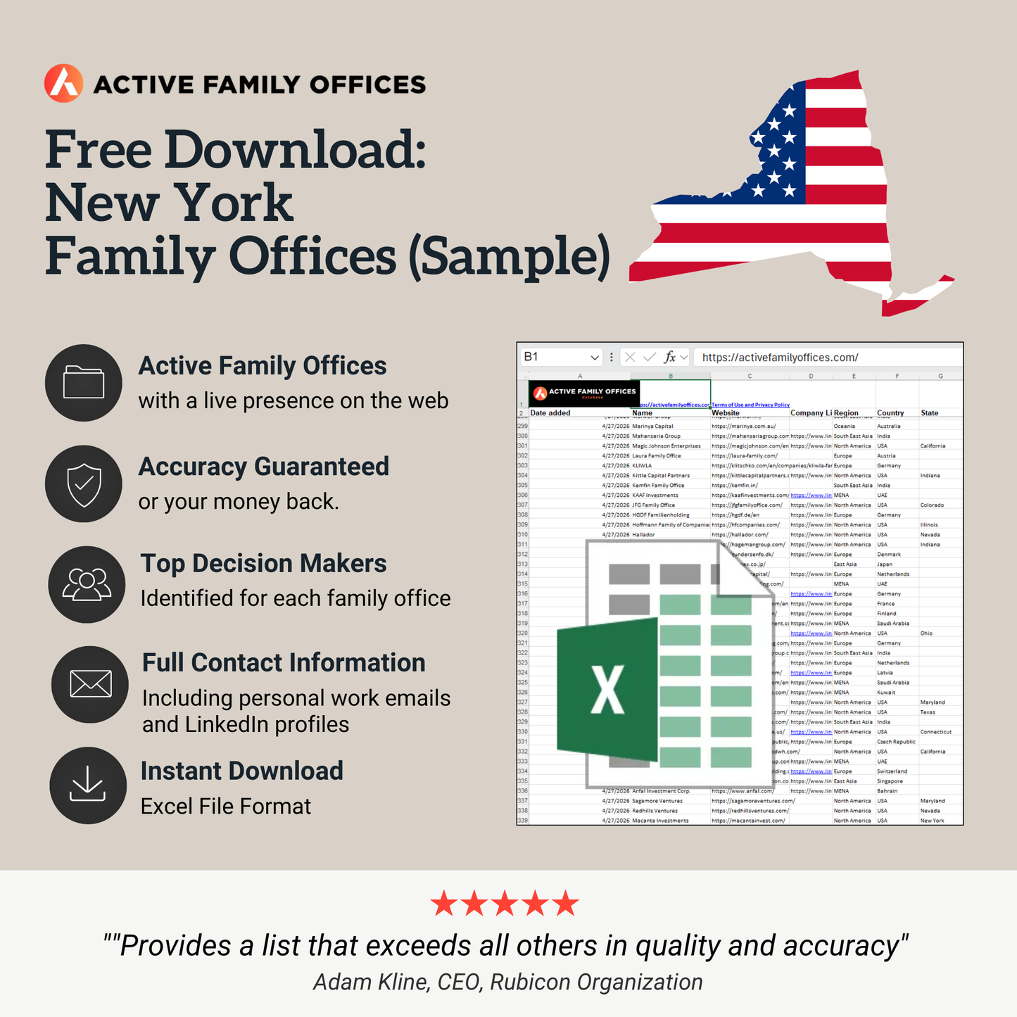 Free Sample: 35 New York Family Offices + Decision Makers
